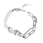 Baroque Pearls Irregular Links Bracelet B1020