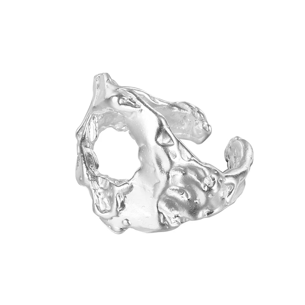 Beaten Rugged Irregular Ring R17