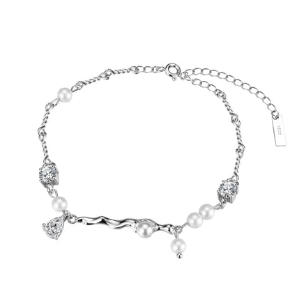 Pearls Multi Chained Bracelet B1019