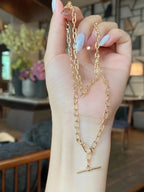 Dapped Pattern Cable Chain Necklace