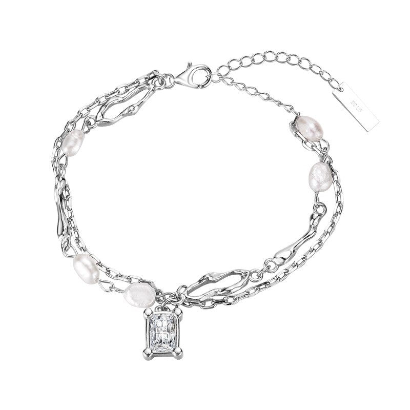 Chains Baroque Pearl Bracelet B1047