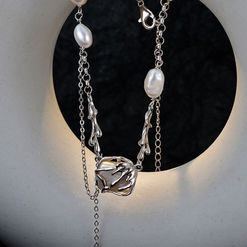 Baroque Pearl Multi Chain Necklace N1045