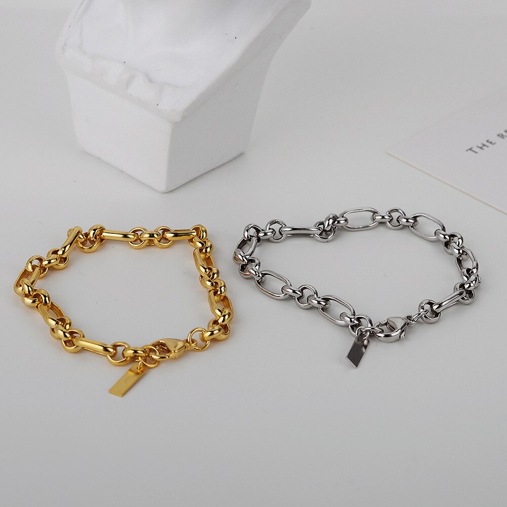 Rolo Chain Statement Bracelet B1042