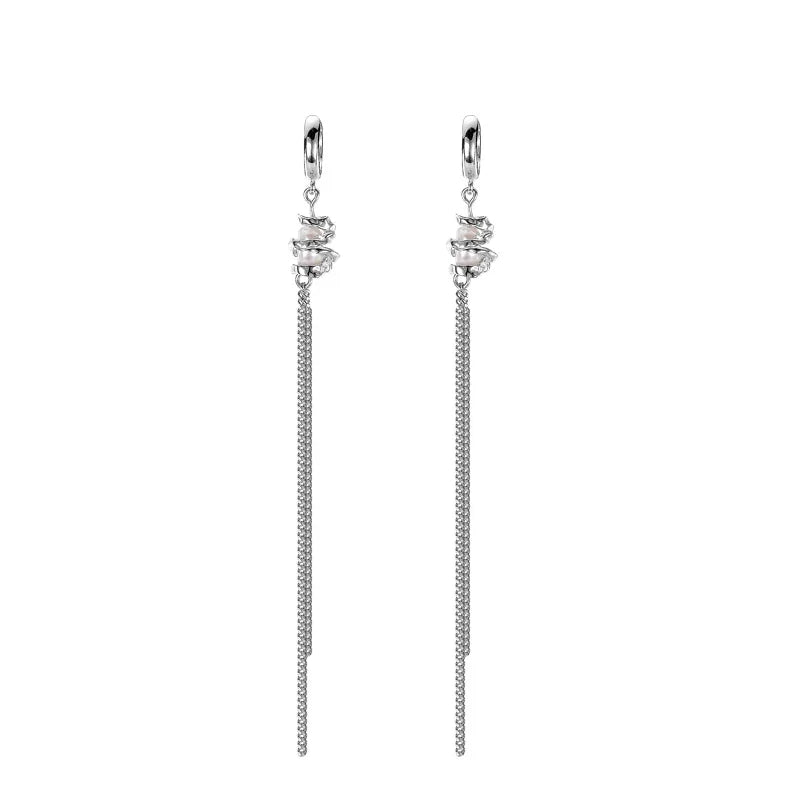 Baroque Pearl Long Chain Earring E1111, 1 Piece