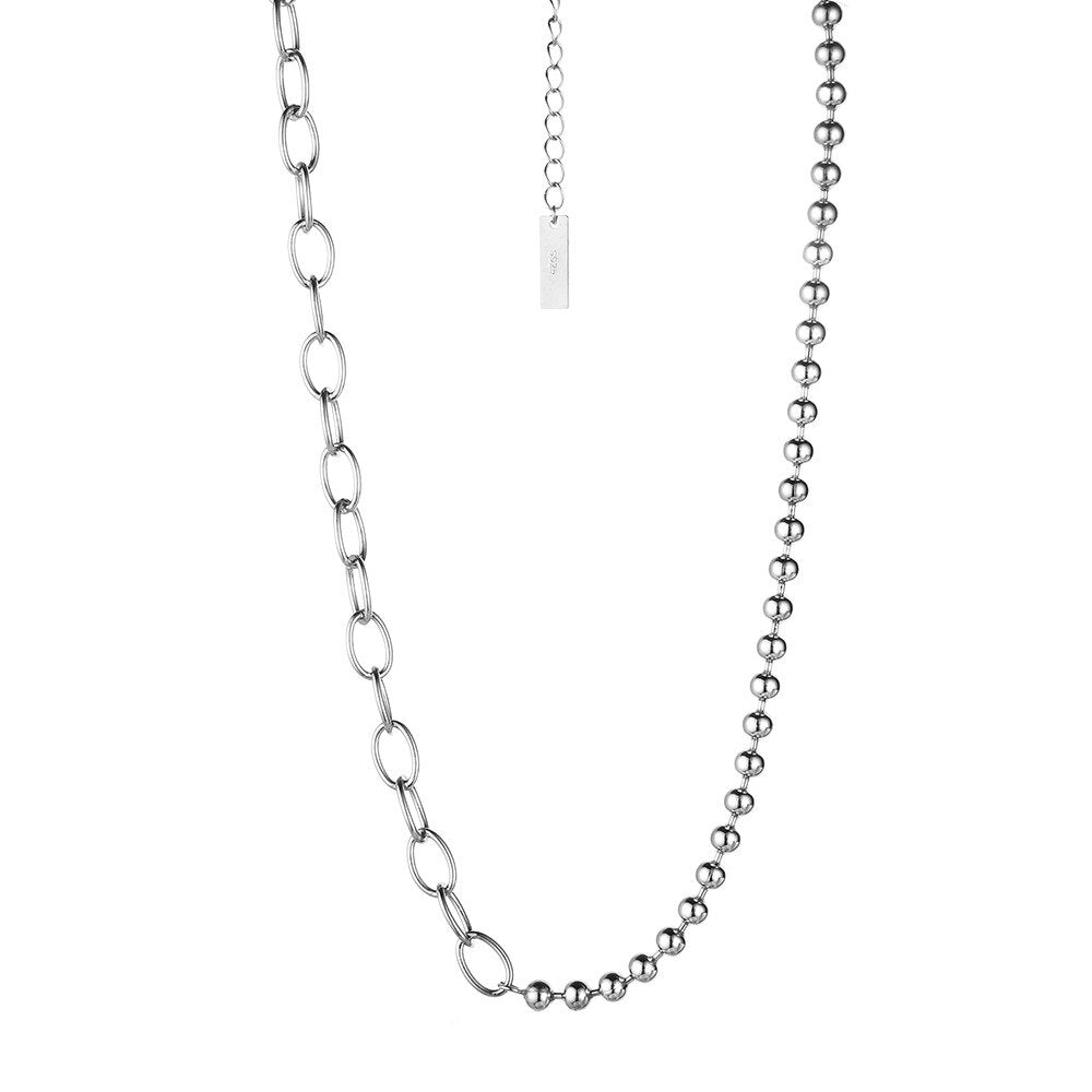 Thick Ball Cable Chain Necklace N1047