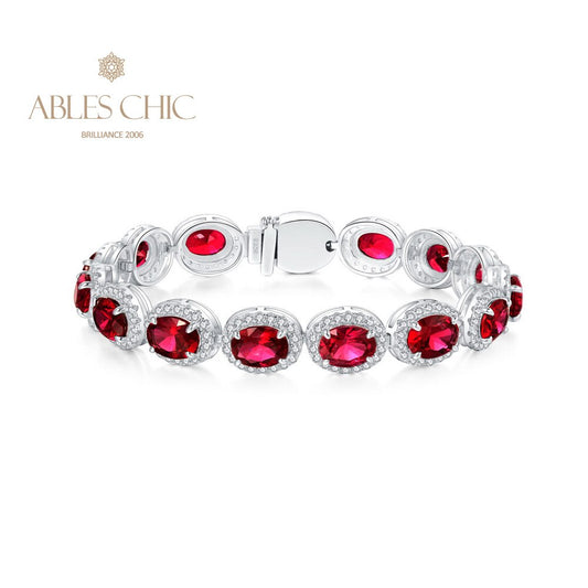 Ruby Floral Bracelet B0606