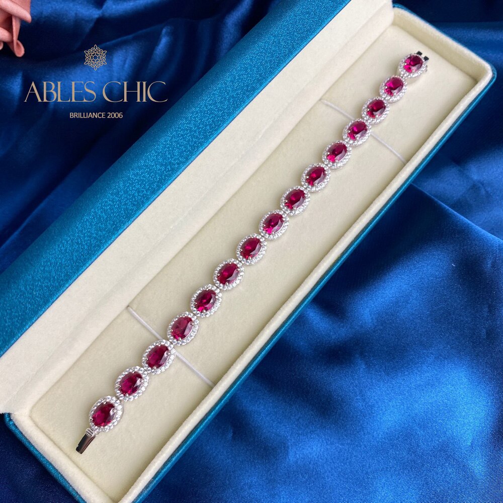 Ruby Floral Bracelet B0606