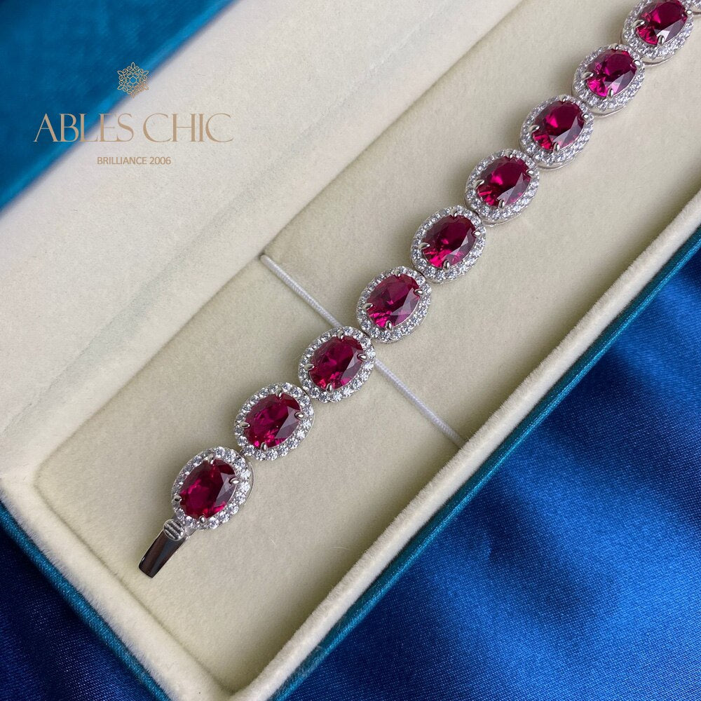 Ruby Floral Bracelet B0606
