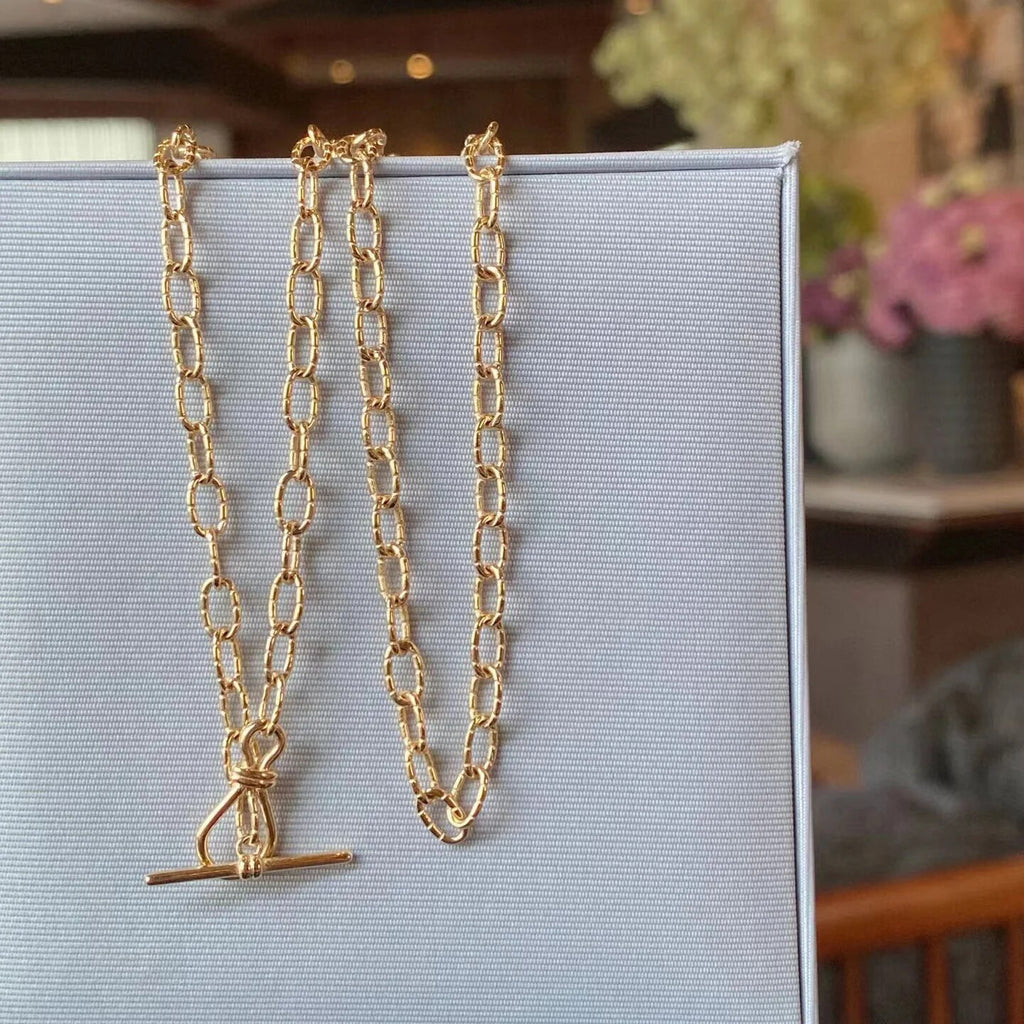 Dapped Pattern Cable Chain Necklace
