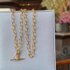 Dapped Pattern Cable Chain Necklace