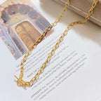 Dapped Pattern Cable Chain Necklace