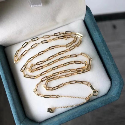 Elongated Chain Necklace 40+5cm 4.2g