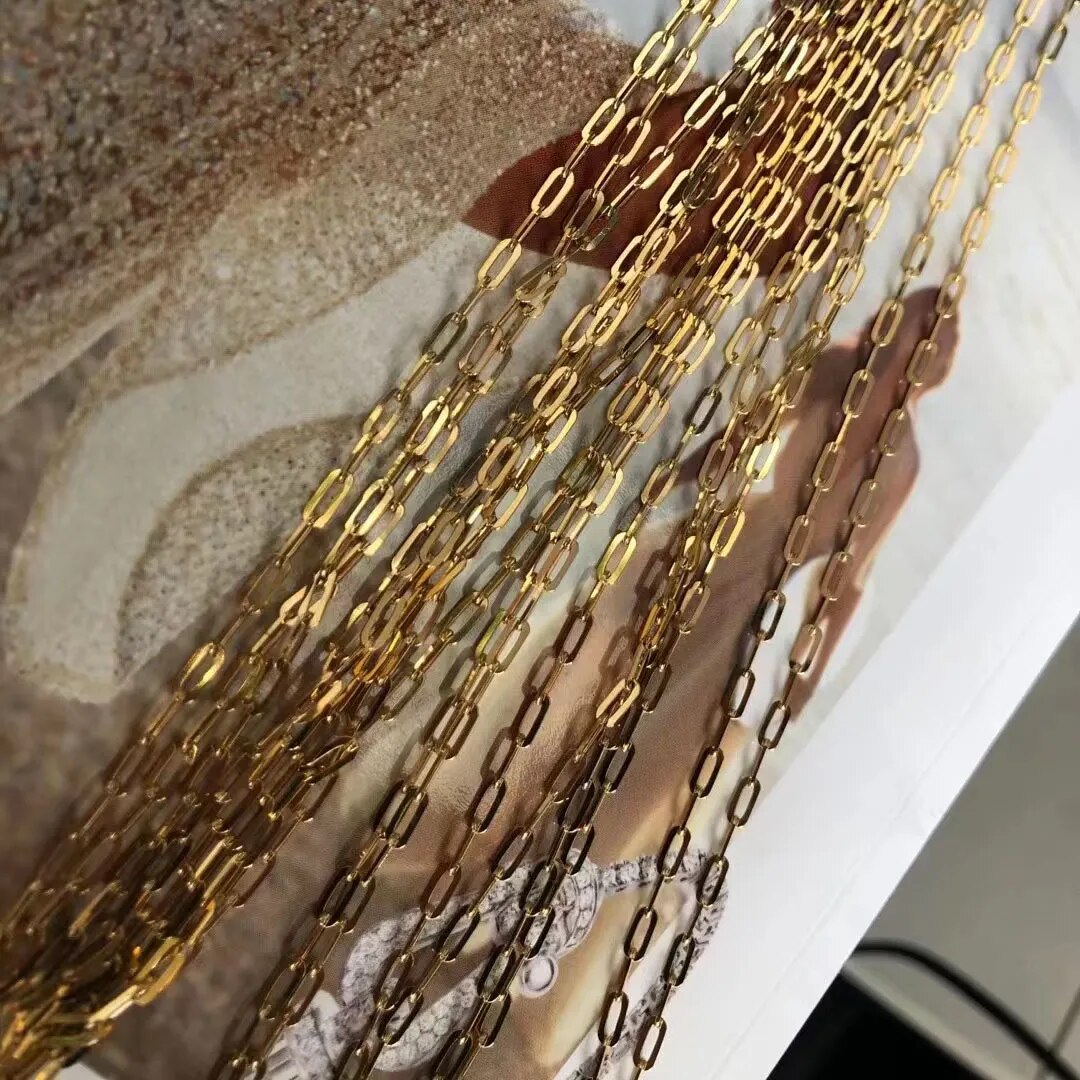 Elongated Chain Necklace 40+5cm 4.2g