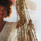 Elongated Chain Necklace 40+5cm 4.2g