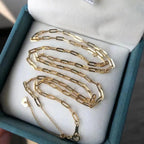 Elongated Chain Necklace 40+5cm 4.2g