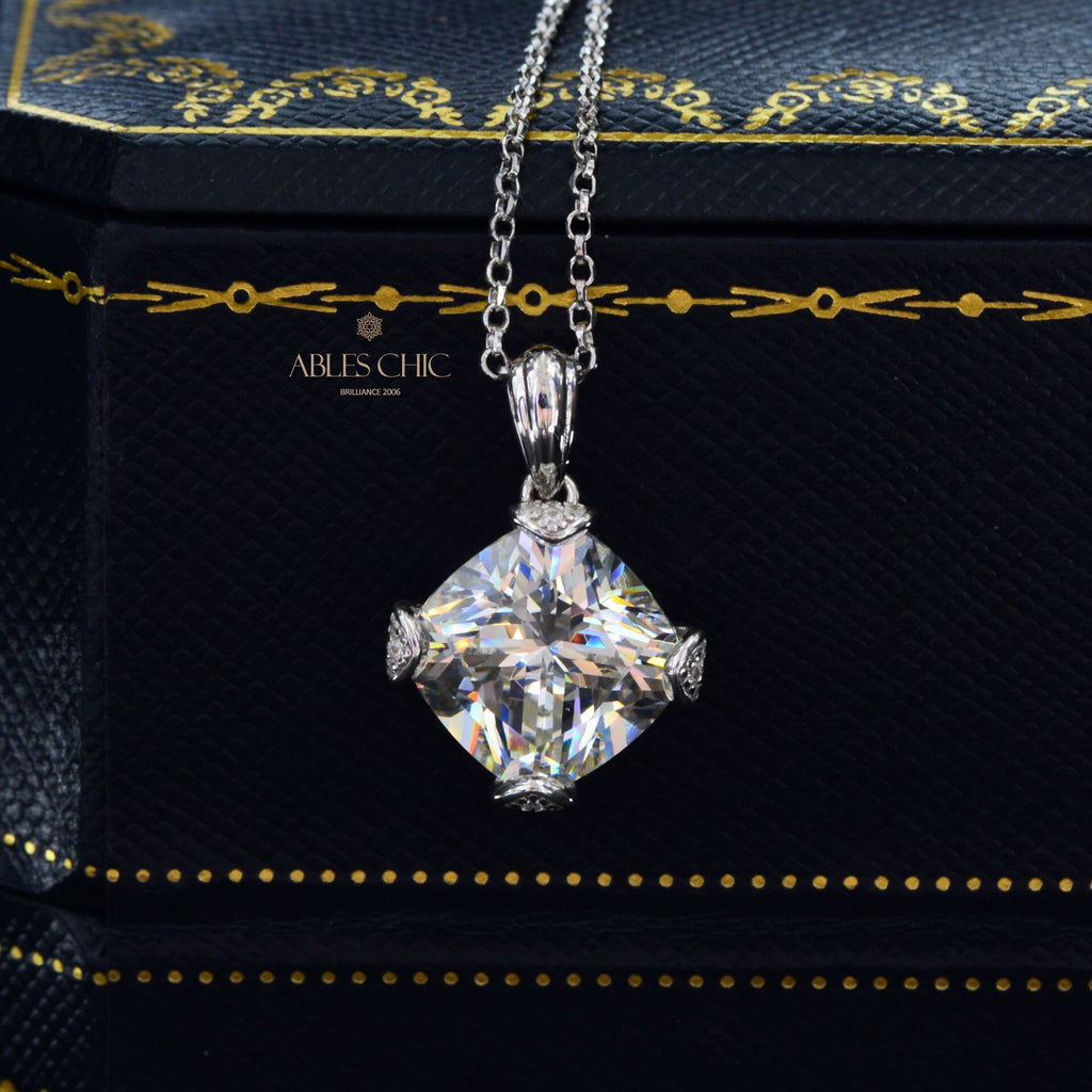 Cushion Cut Tourmaline Pendant B0441