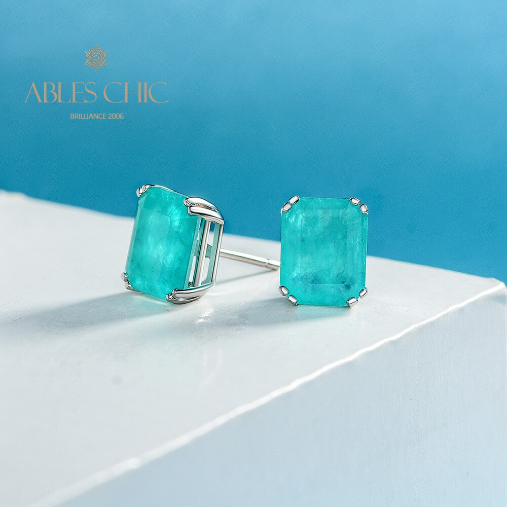 Emerald Paraiba Tourmaline Earrings E0121