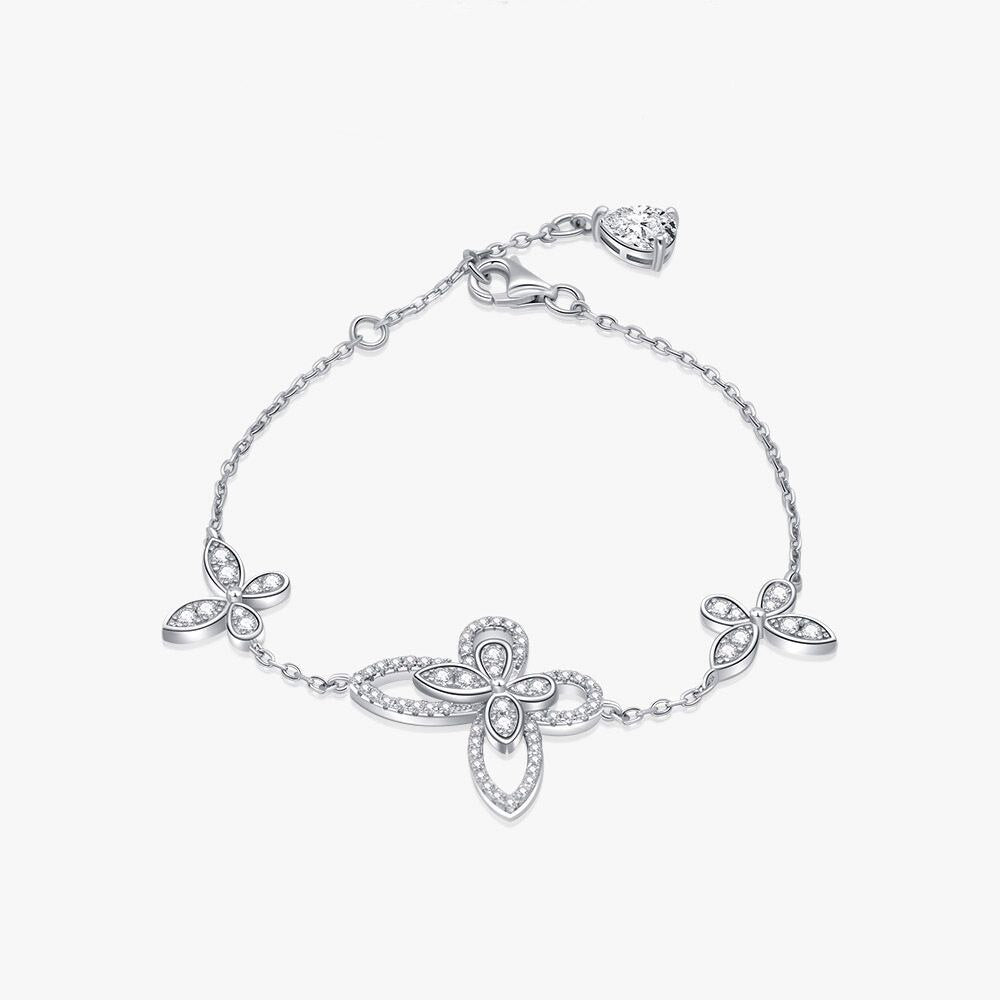 Paved Butterfly Iced Out Bracelet B0486