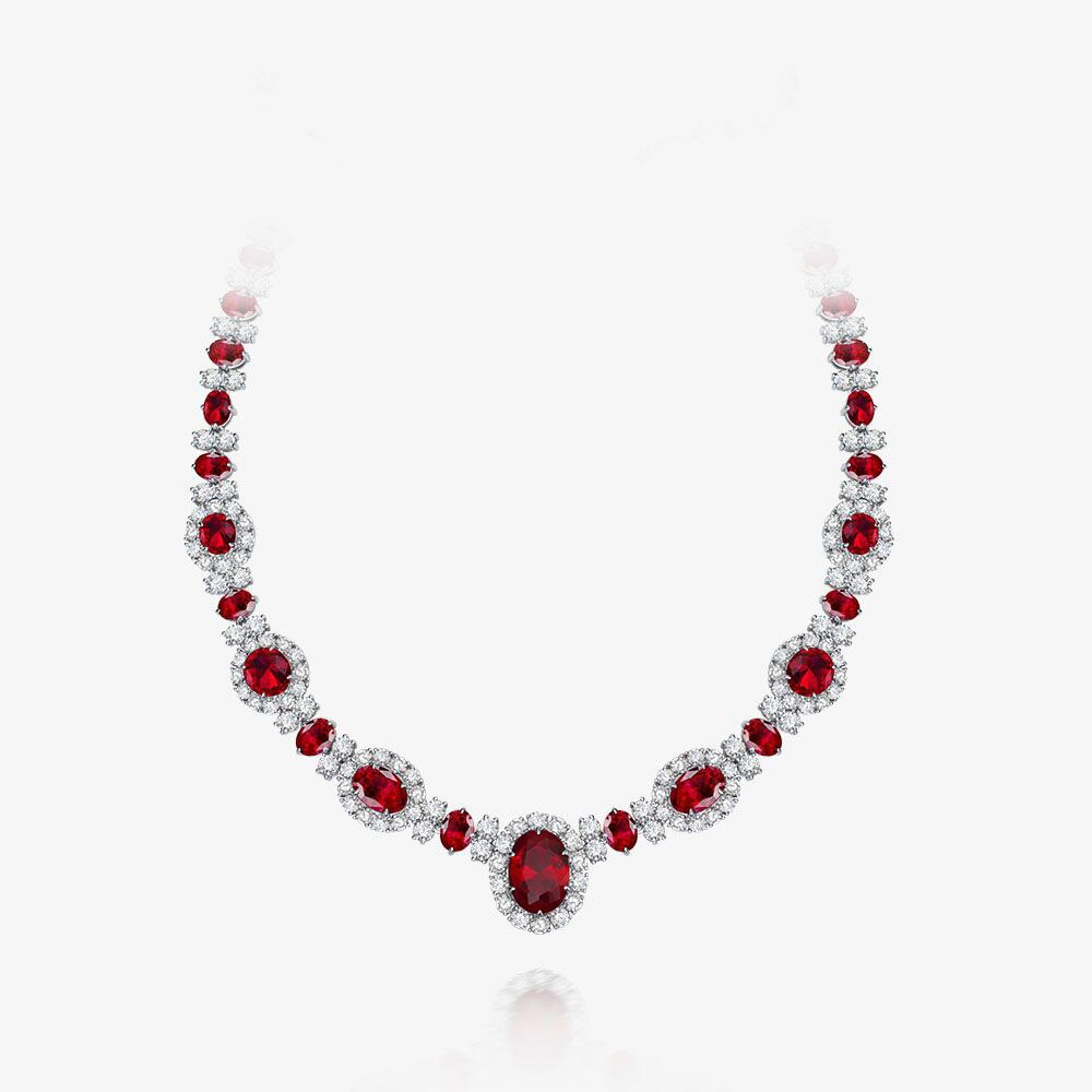 Ruby Garland Necklaces P0604