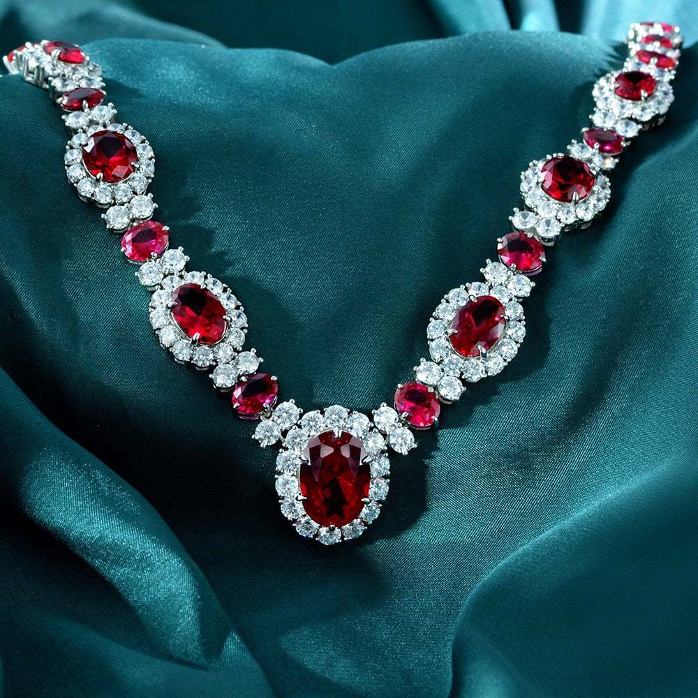Ruby Garland Necklaces P0604