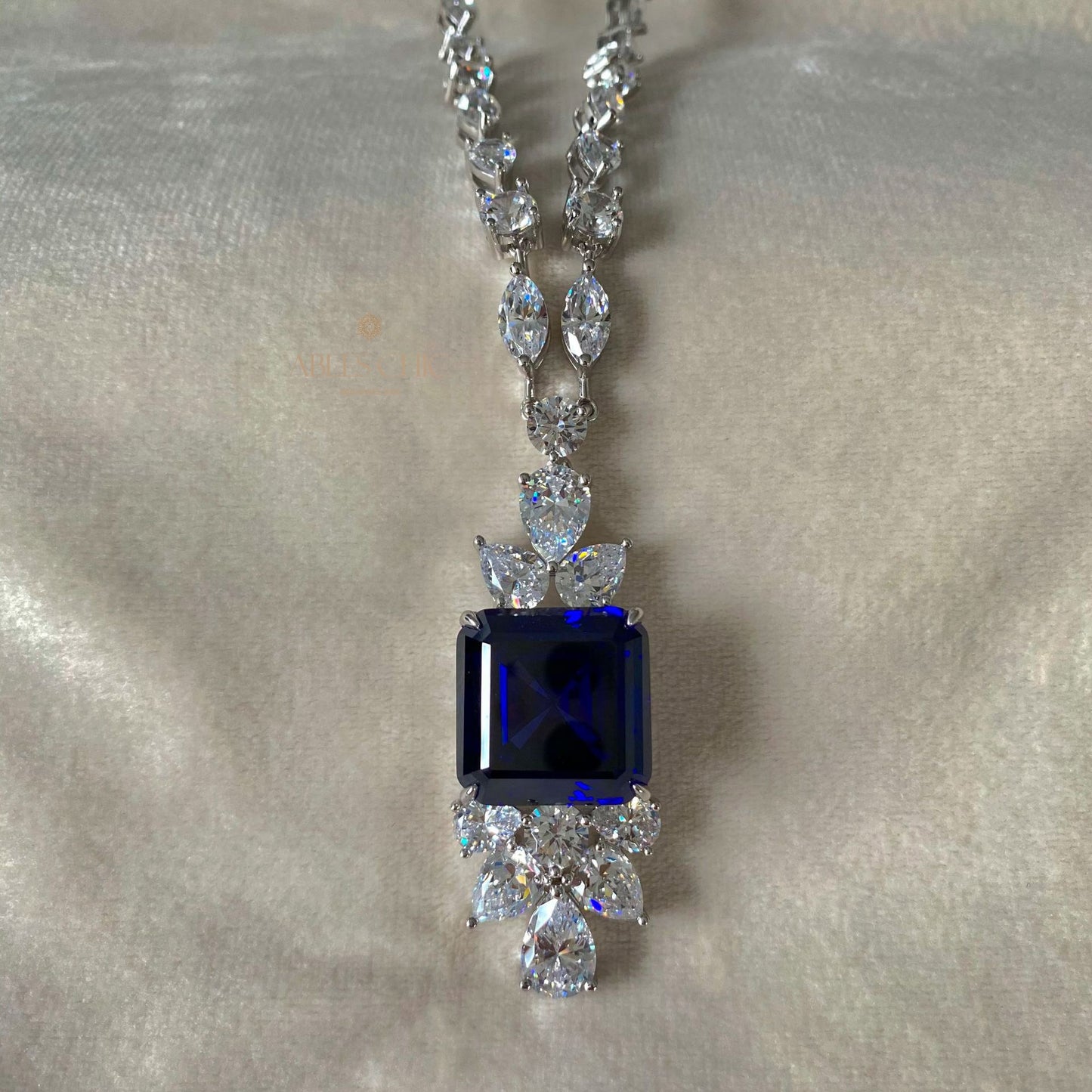 Sapphire Grand Necklace P0634