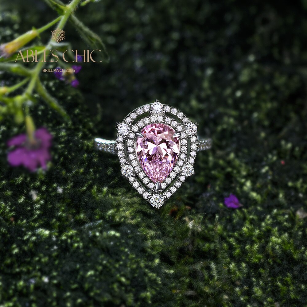 Kunzite Pear Ring R0925
