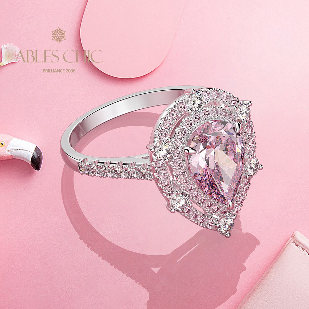 Kunzite Pear Ring R0925