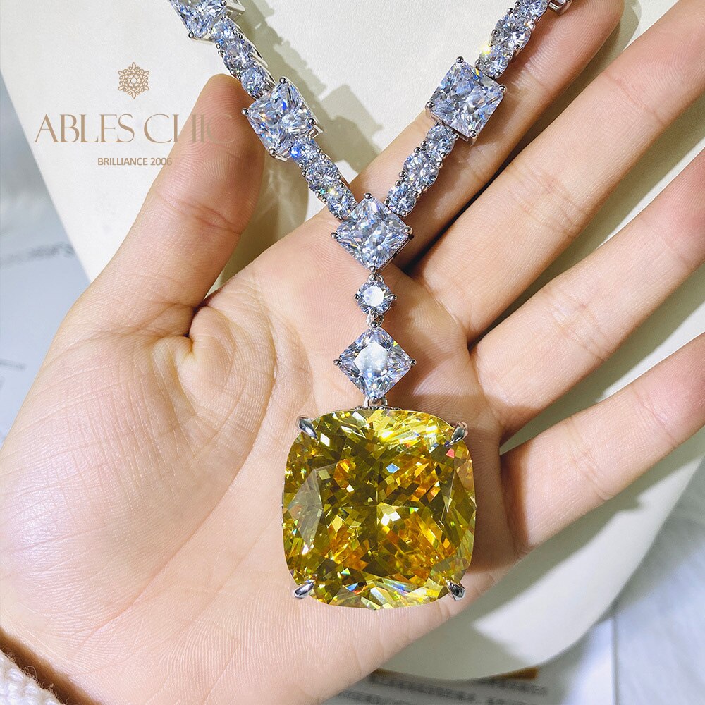 Gigantic Citrine Wedding Necklace B0481