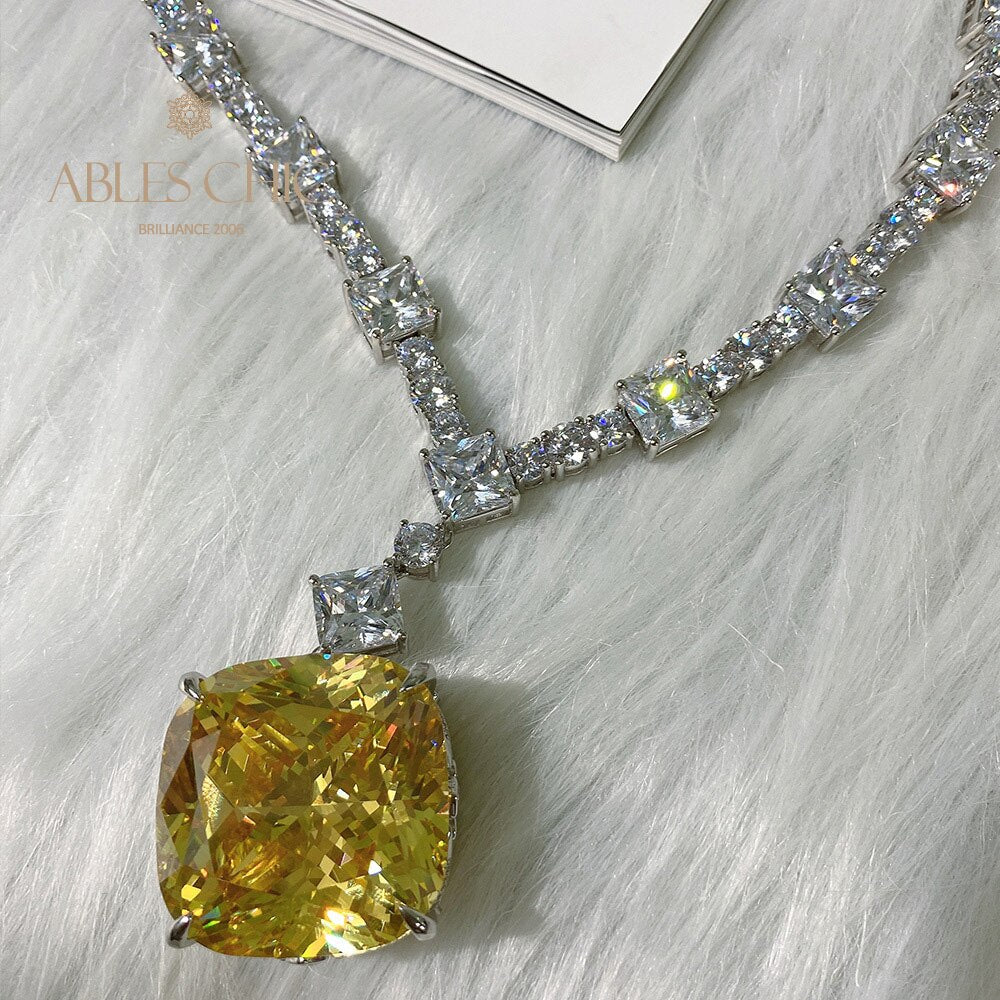 Gigantic Citrine Wedding Necklace B0481