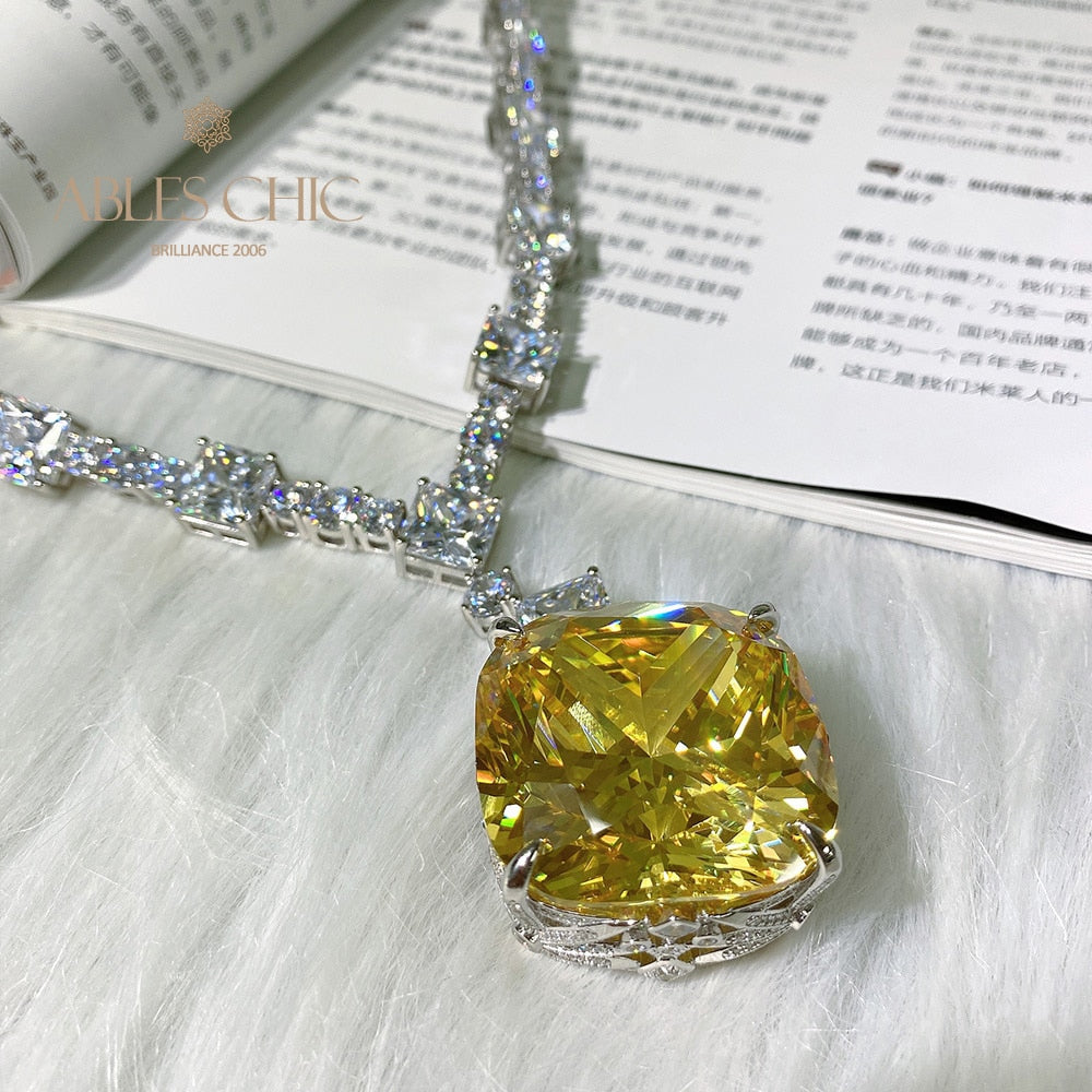 Gigantic Citrine Wedding Necklace B0481