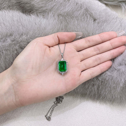 Lab Emerald Royal Necklace B0337