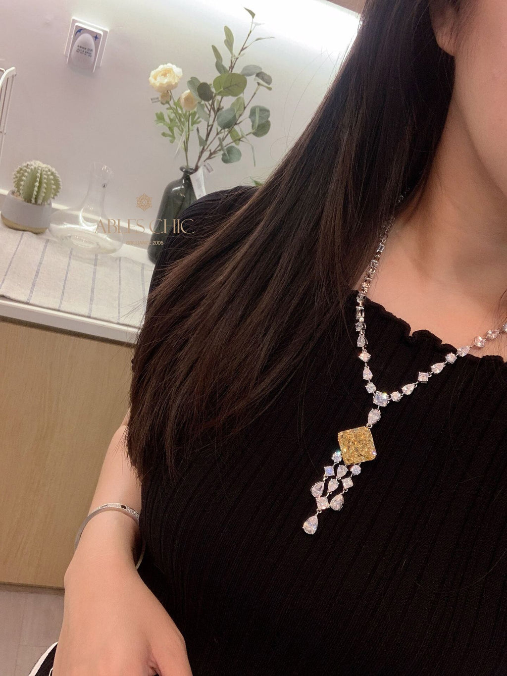 Imperial Topaz Chanderlier Pendant P0637