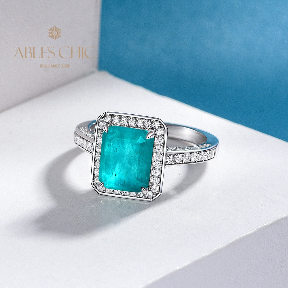 Lab Emerald Wedding Ring R0303