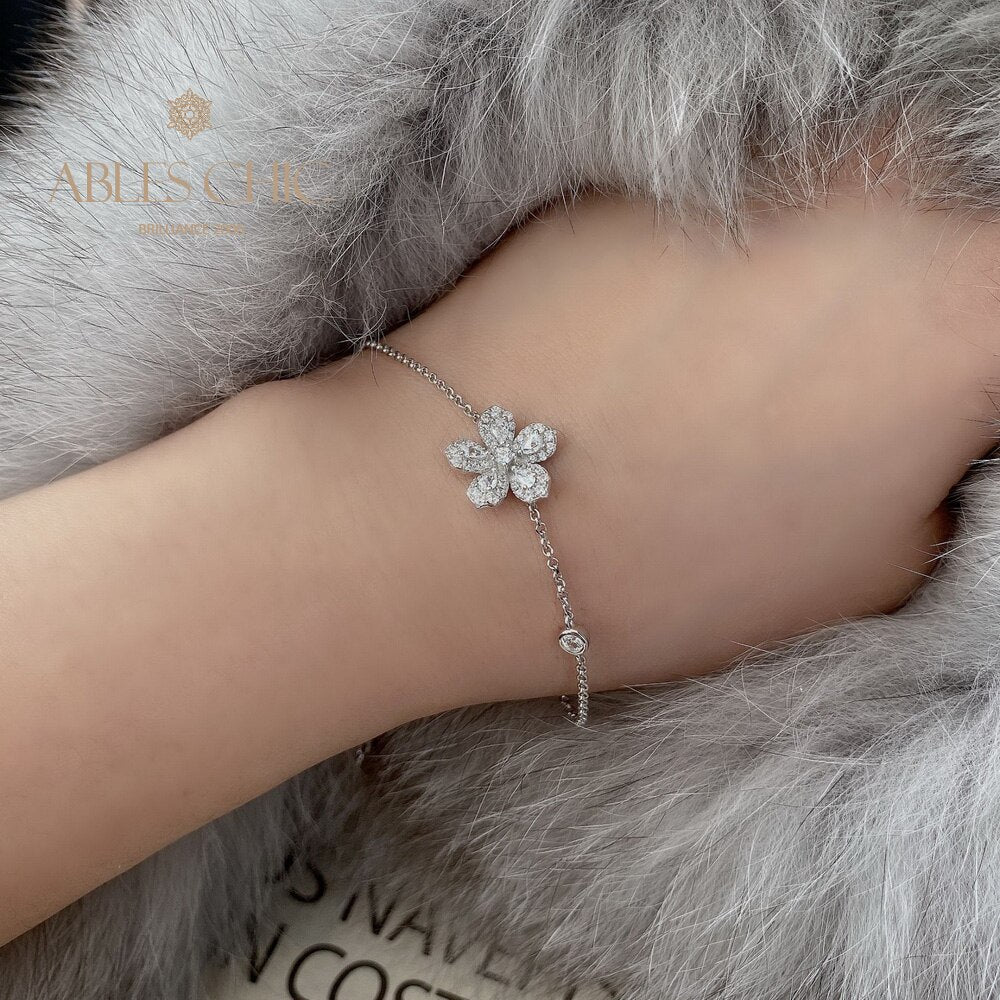 Petal Flower Wedding Bracelet B0855