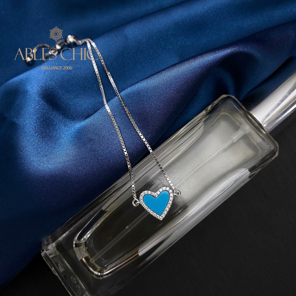 Turquoise Heart Bracelet B0820