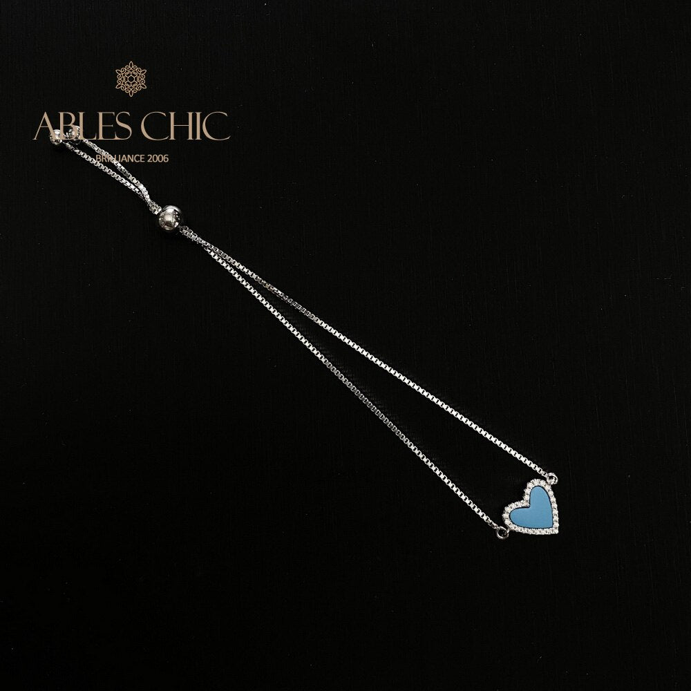 Turquoise Heart Bracelet B0820