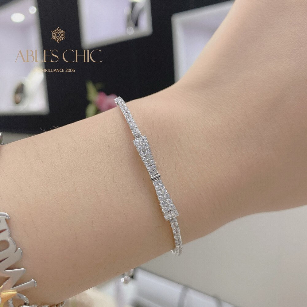 Paved Bowtie Bling Bracelet B0823