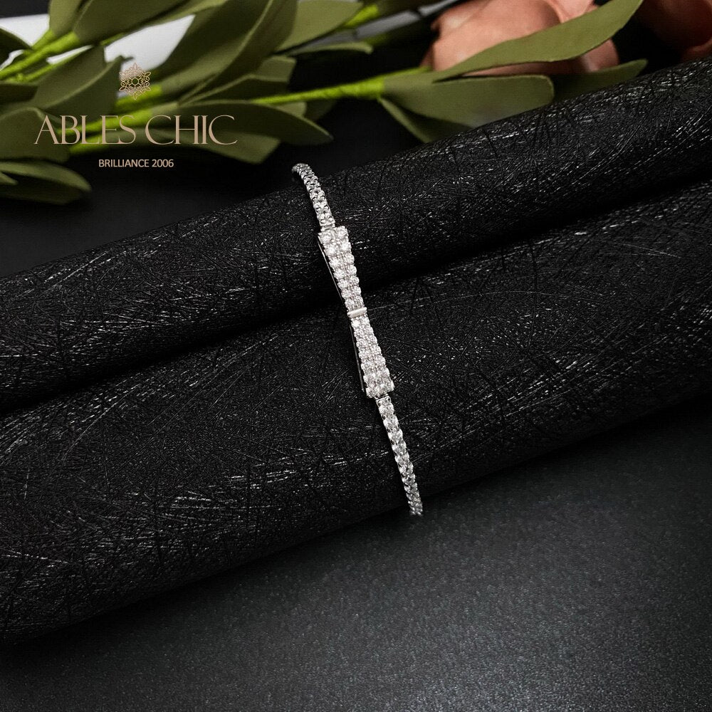 Paved Bowtie Bling Bracelet B0823