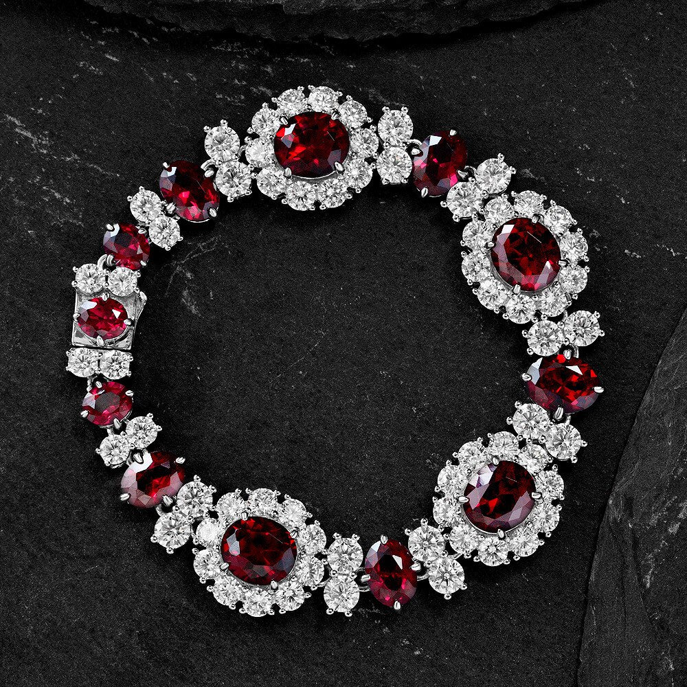 Ruby Floral Bracelet B0101