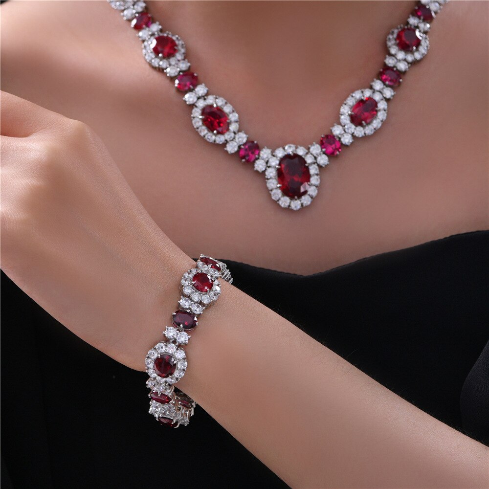 Ruby Floral Bracelet B0101