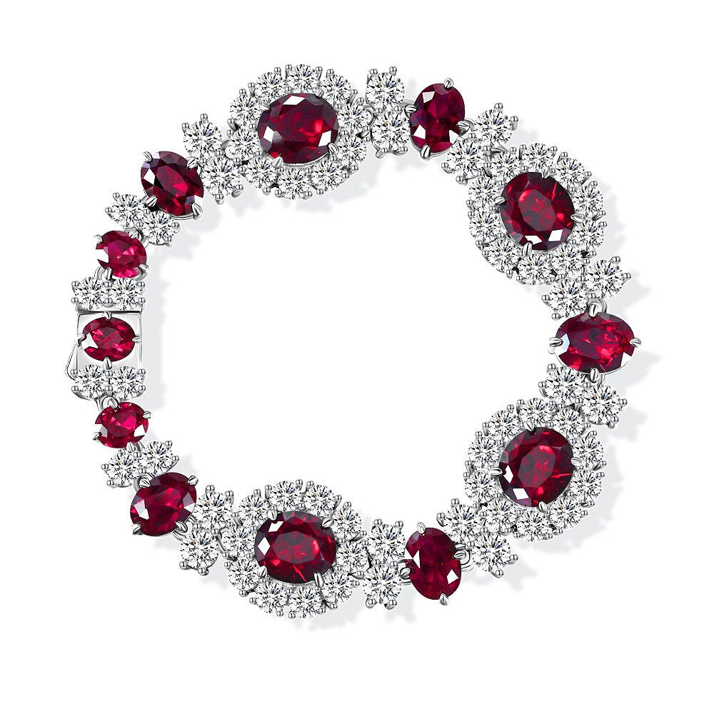 Ruby Floral Bracelet B0101