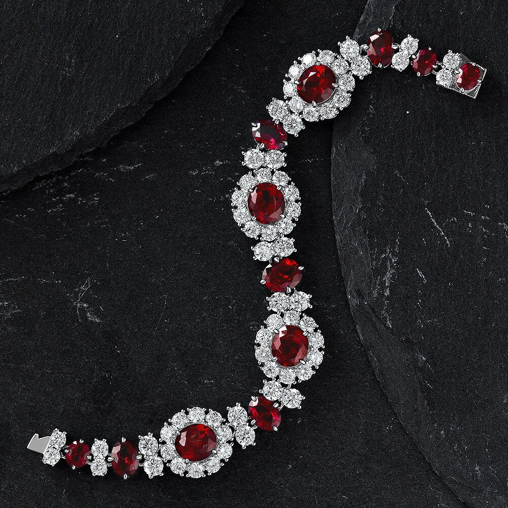 Ruby Floral Bracelet B0101