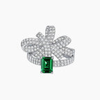 Solitaire Emerald Butterfly Ring R1770