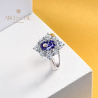 Amethyst Wedding Ring R1207