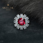 Ruby Flower Ring R1237