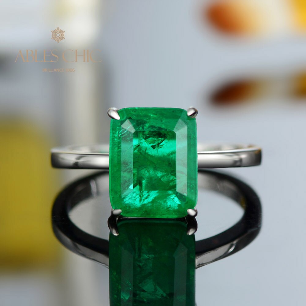 Emerald Bridal Ring R0881