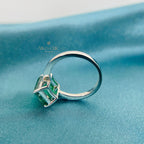 Emerald Bridal Ring R0881