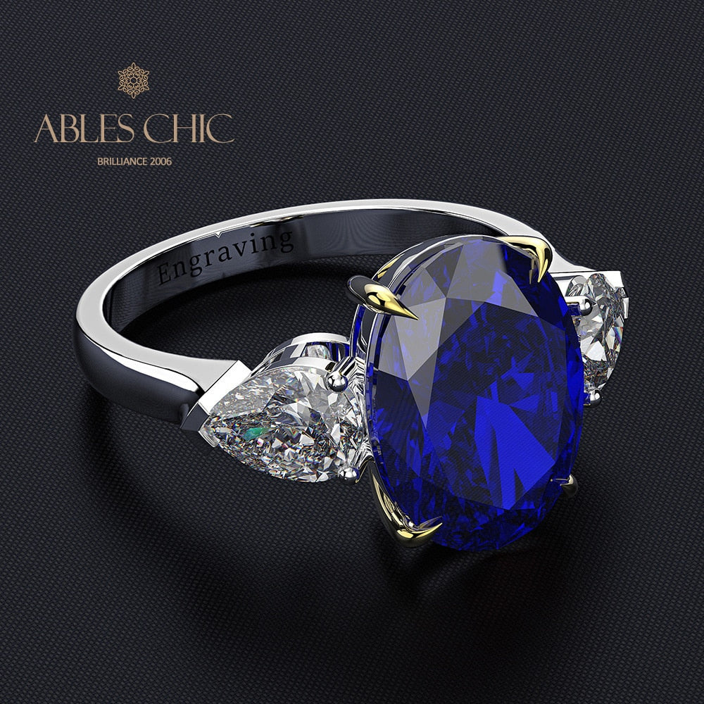 Lab Paraiba Wedding Ring R0871