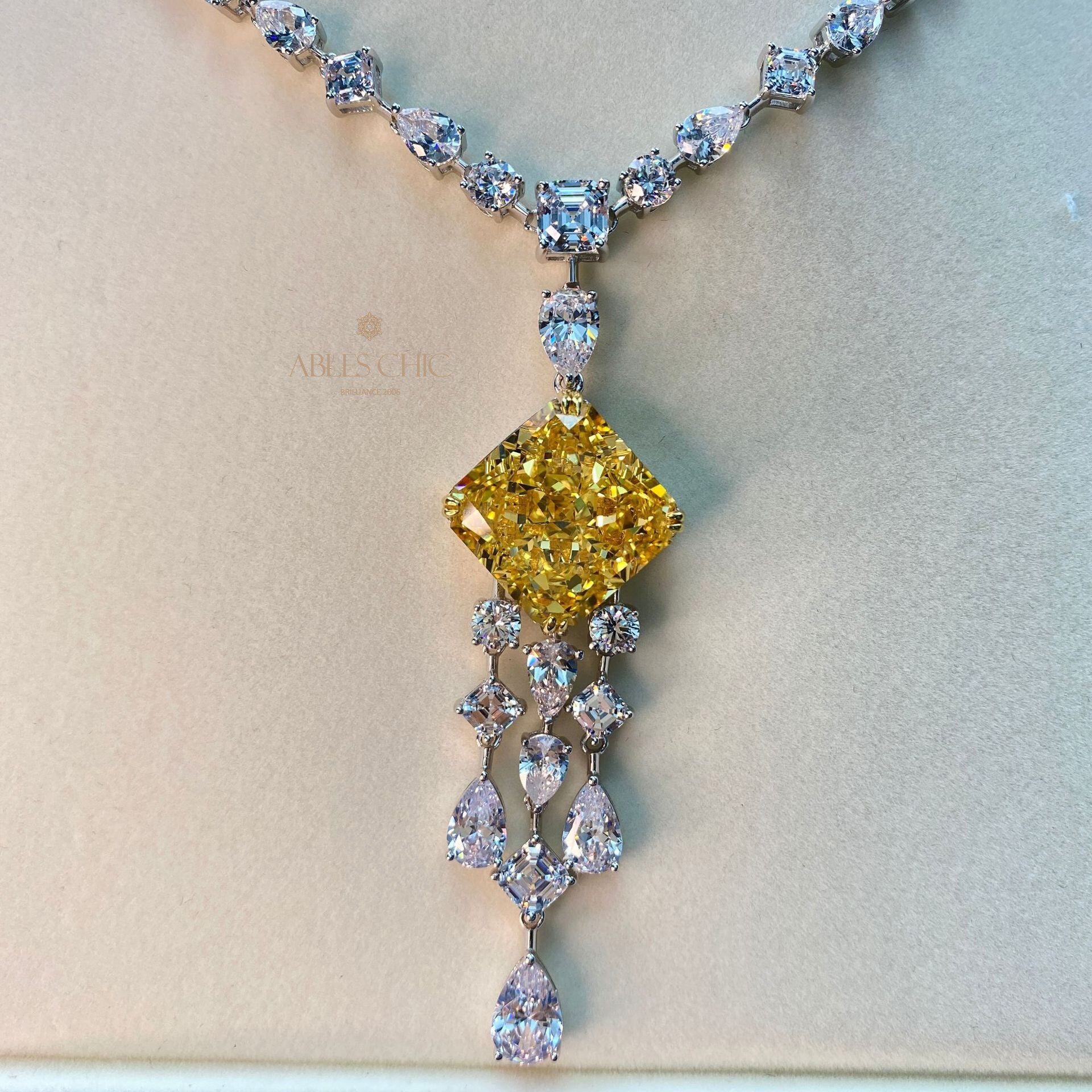 Imperial Topaz Chanderlier Pendant P0637