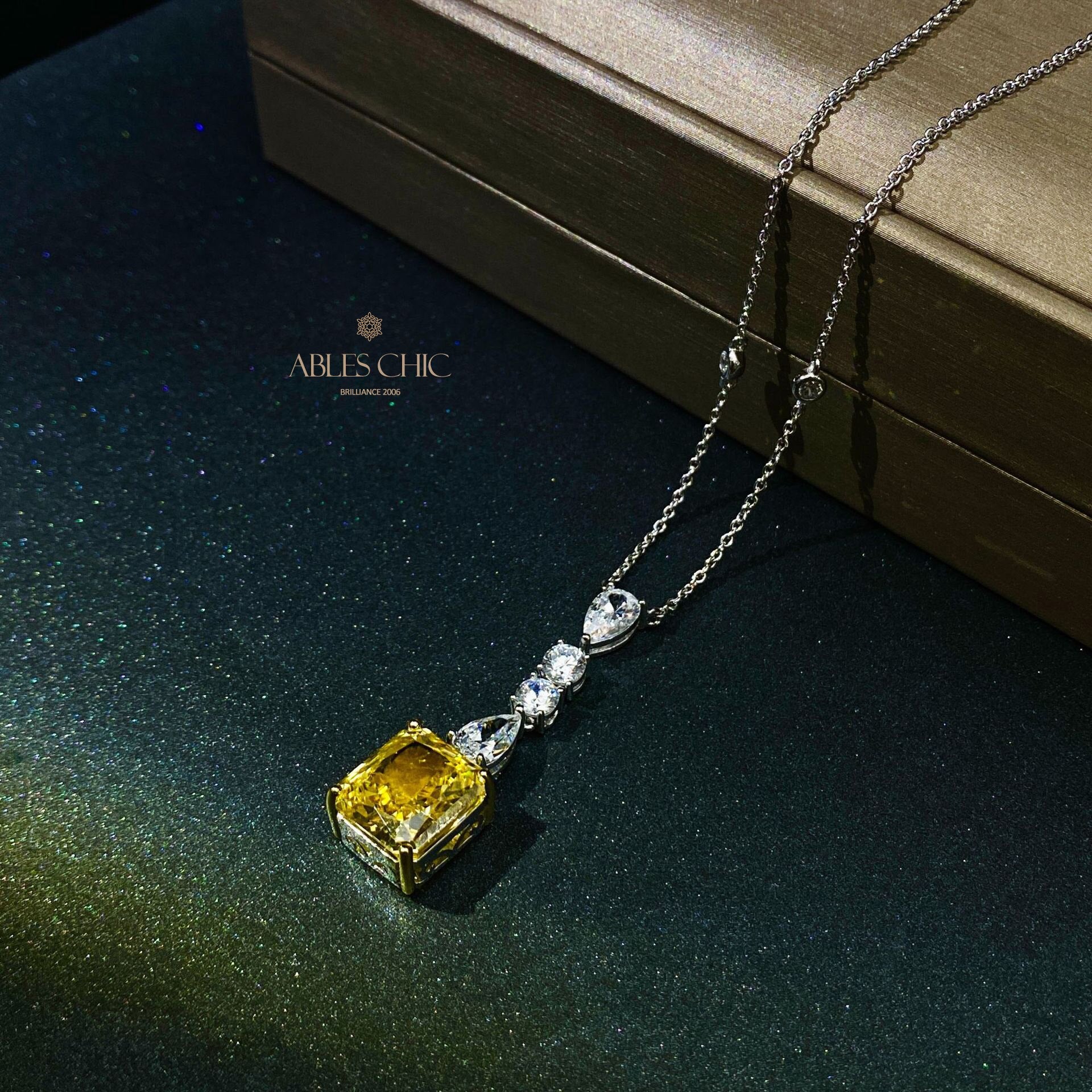 Citrine Chanderlier Pendant P0650